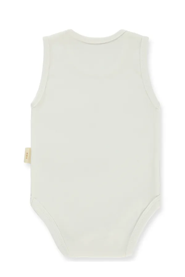 Bebek Çıtçıtlı Badi 0-24 Ay Ekru - Paket