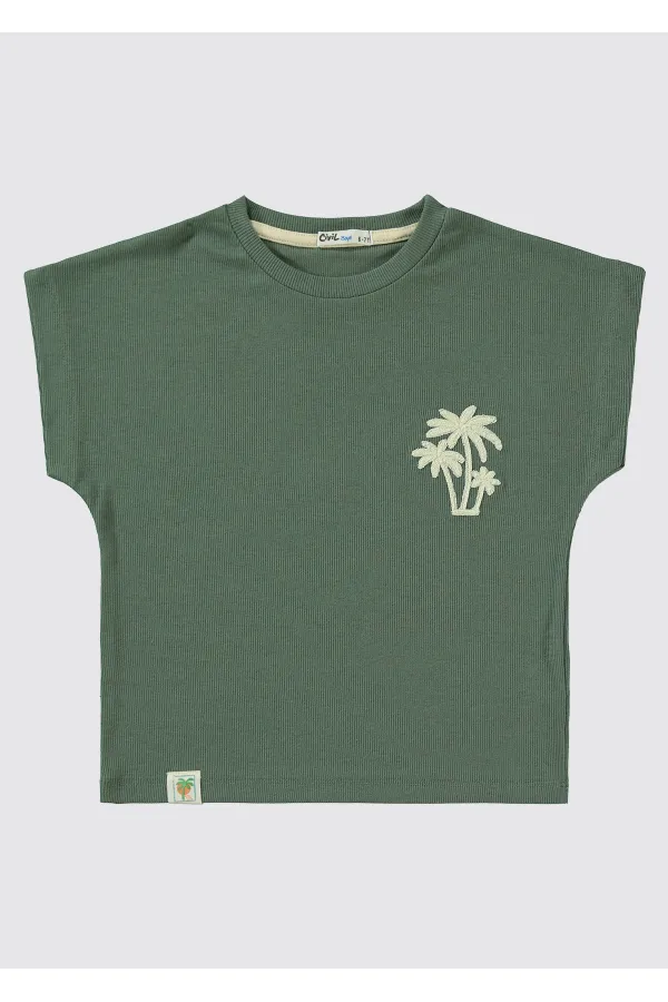 Boys Suit 6-9 Years Old Dark Khaki - Package