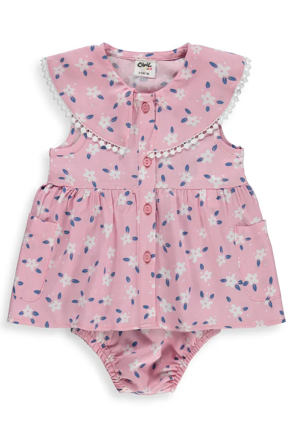 Combinaison et robe bébé 6-18 mois rose pâle - Emballage
