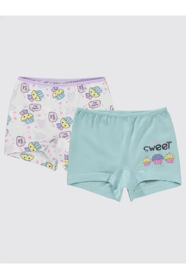 Kız Çocuk Boxer 2-9 Yaş Standart - Paket