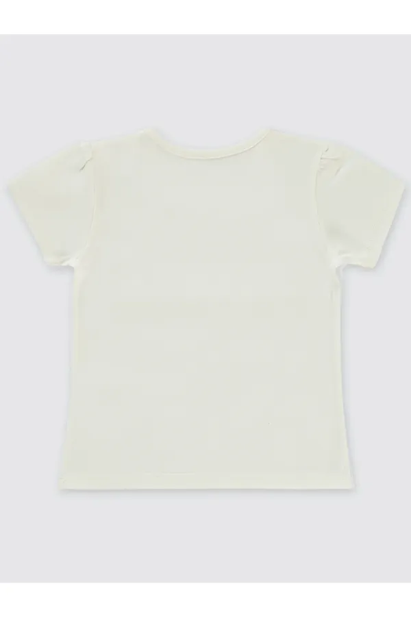 Lot de T-shirts bébé 0-24 mois écru