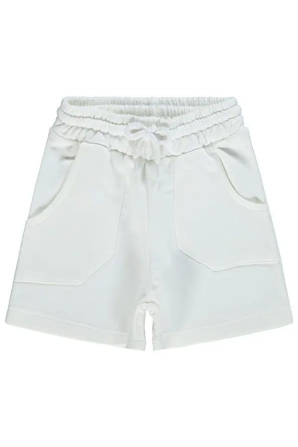 Girls' Shorts, Ages 2-5, Off-White - Pack