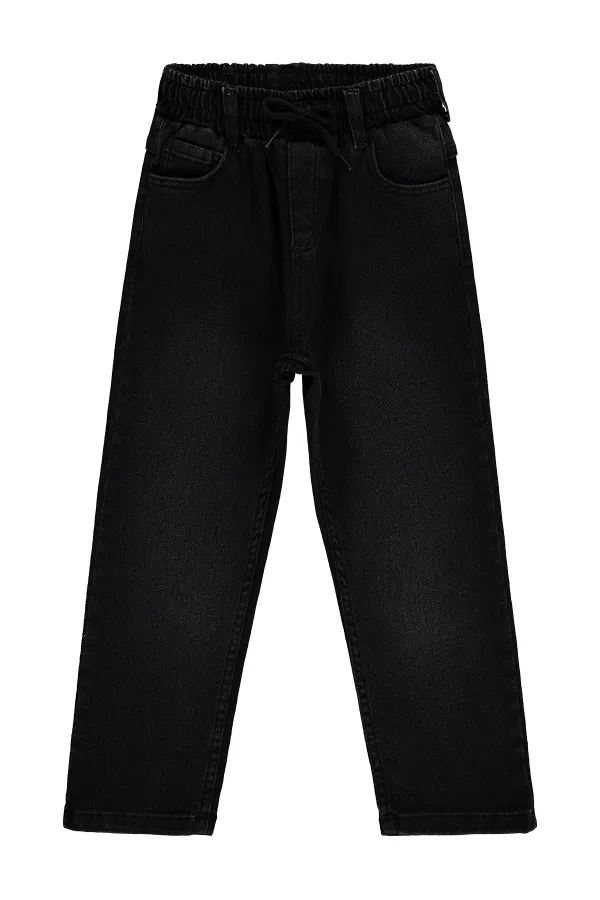 Pantalon en jean pour garçon, 6-9 ans, noir - Lot
