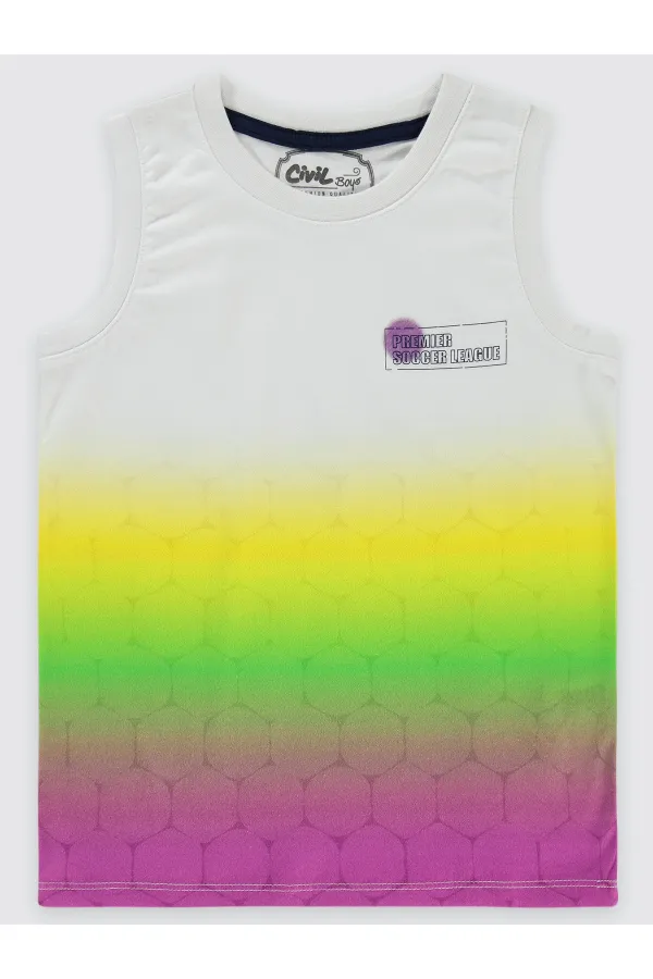 Lot de T-shirts violets pour garçons de 6 à 9 ans