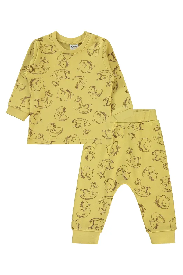 Ensemble bébé 0-24 mois jaune doux - Emballage