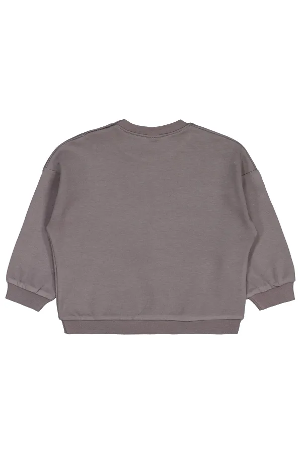 Bebek Sweatshirt 0-24 Ay Füme - Paket