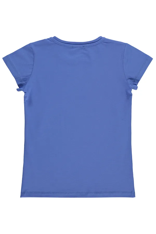 Kız Çocuk Tişört Km 10-13 Yaş Koyu Mavi - Paket