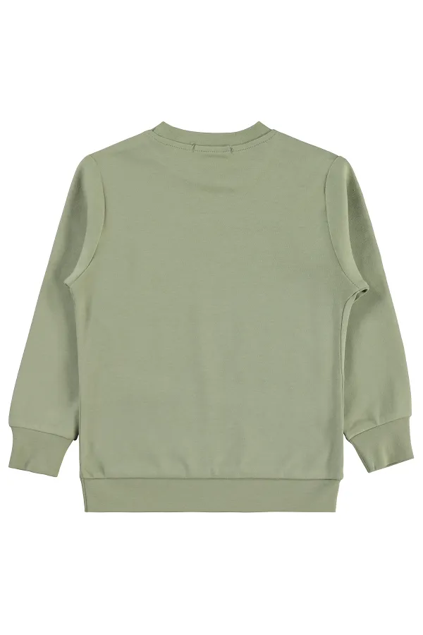 Erkek Çocuk Sweatshirt Km 2-5 Yaş Soft Haki - Paket