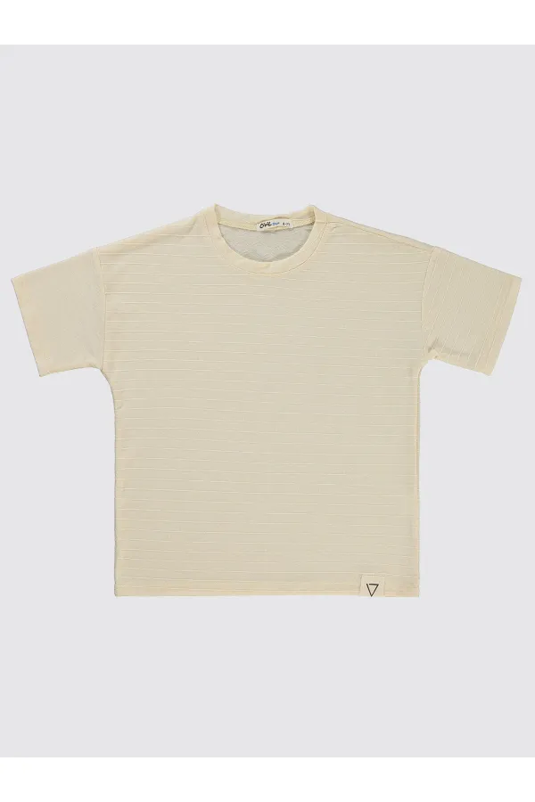 T-shirt garçon 10-13 ans ivoire - Emballage