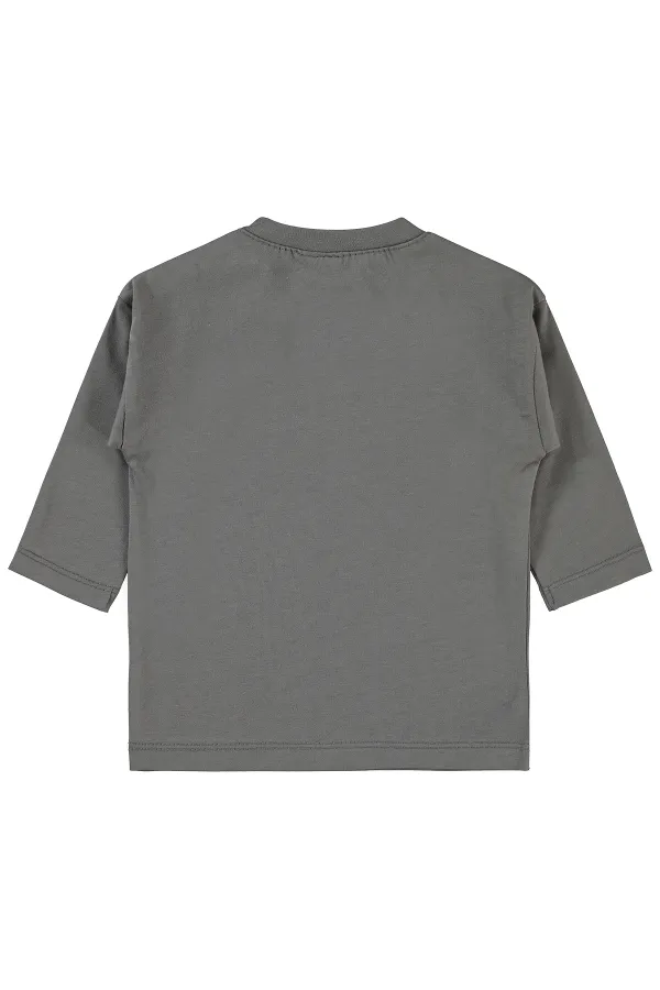 Bebek Sweatshirt 0-24 Ay Füme - Paket