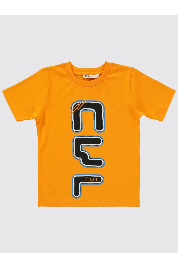 Costume garçon 2-5 ans orange clair - Emballage