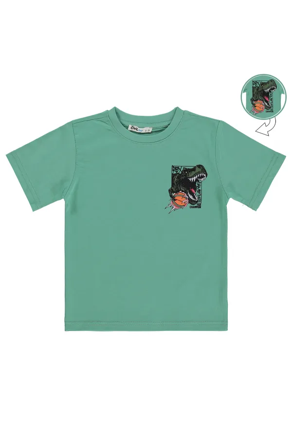Boys' T-Shirt Km 2-5 Years Green - Pack