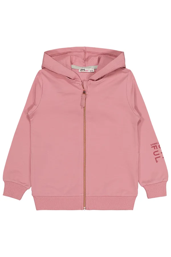 Girl Cardigan 10-13 Years Old Dusty Rose - Package