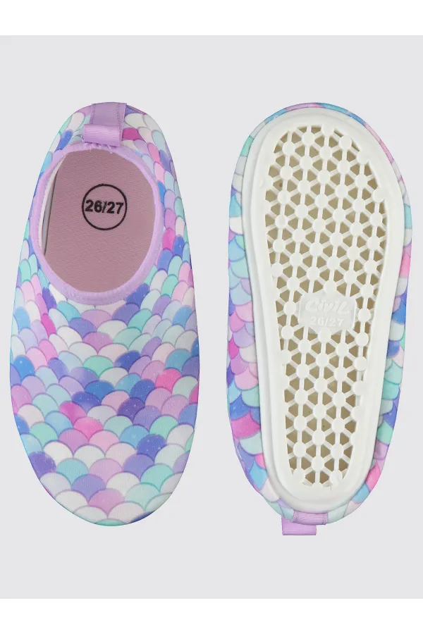 Chaussures aquatiques pour fille, pointures 26 à 30, roses - Emballage