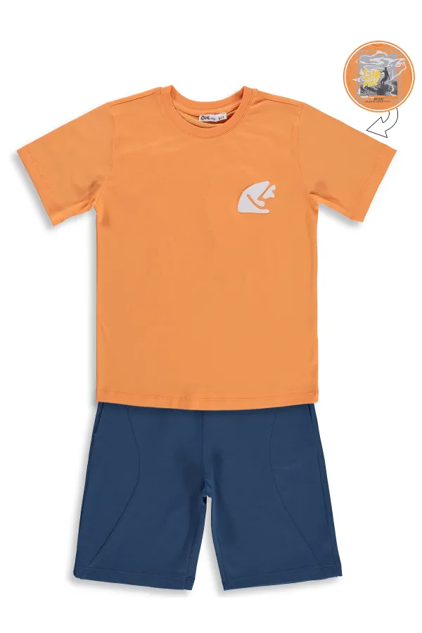 Boys' Team Set 6-9 Years Orange-Petrol - Package Boys' Team Set 6-9 Years Orange-Petrol - Package