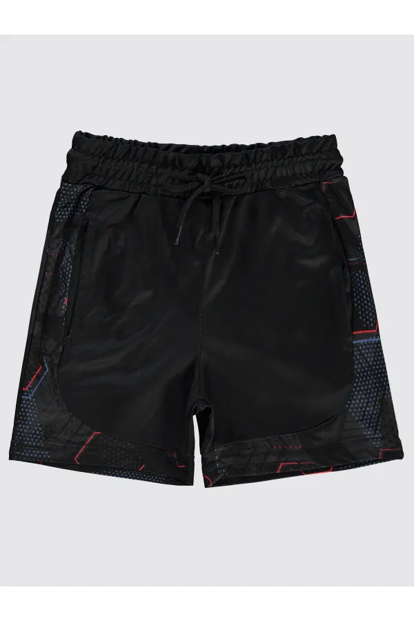 Short garçon noir 6-9 ans - Emballage