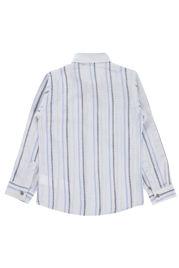Boys' Shirt, Ages 6-9, Blue - Pack