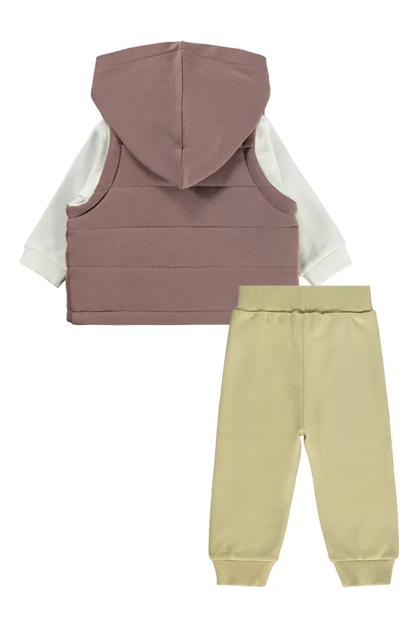 Bebek Takım 0-24 Ay Kahverengi - Paket