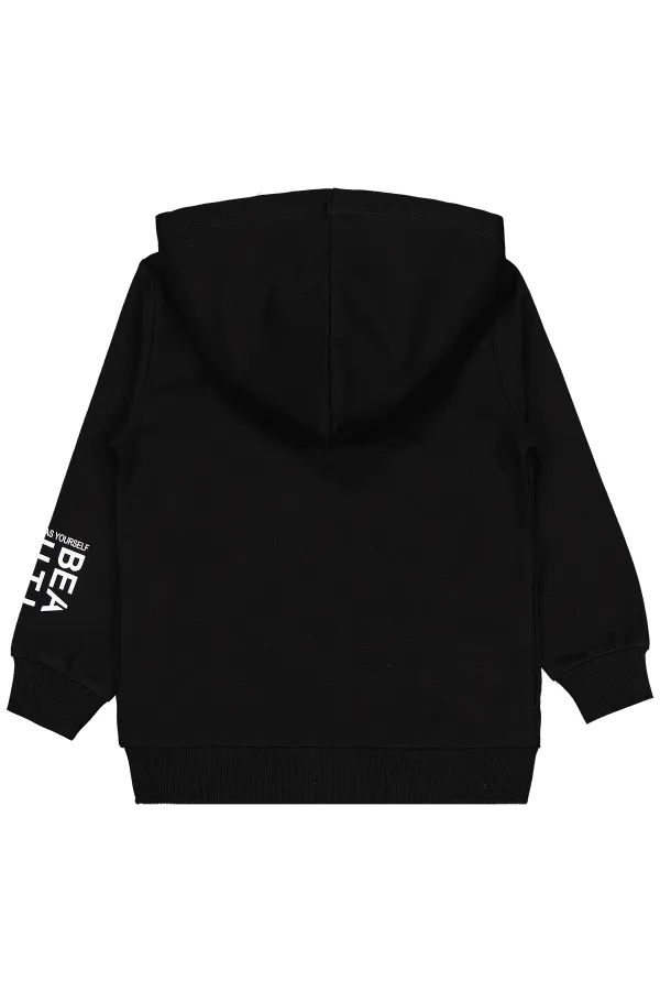 Gilet noir pour fille de 2 à 5 ans - Emballage