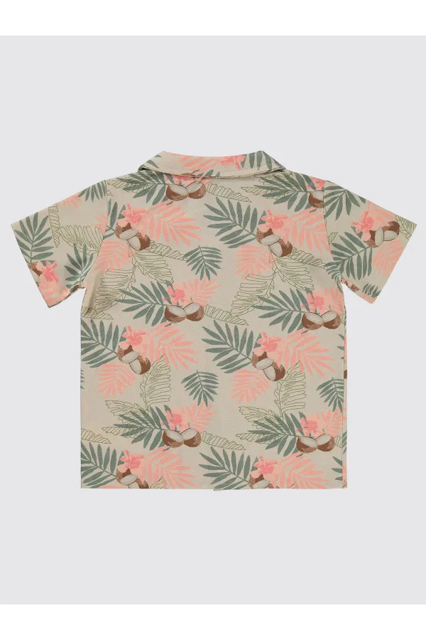 Chemise garçon beige 10-13 ans - Emballage