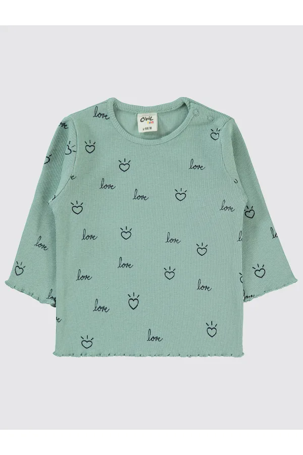 Sweat-shirt bébé vert 0-24 mois - Lot