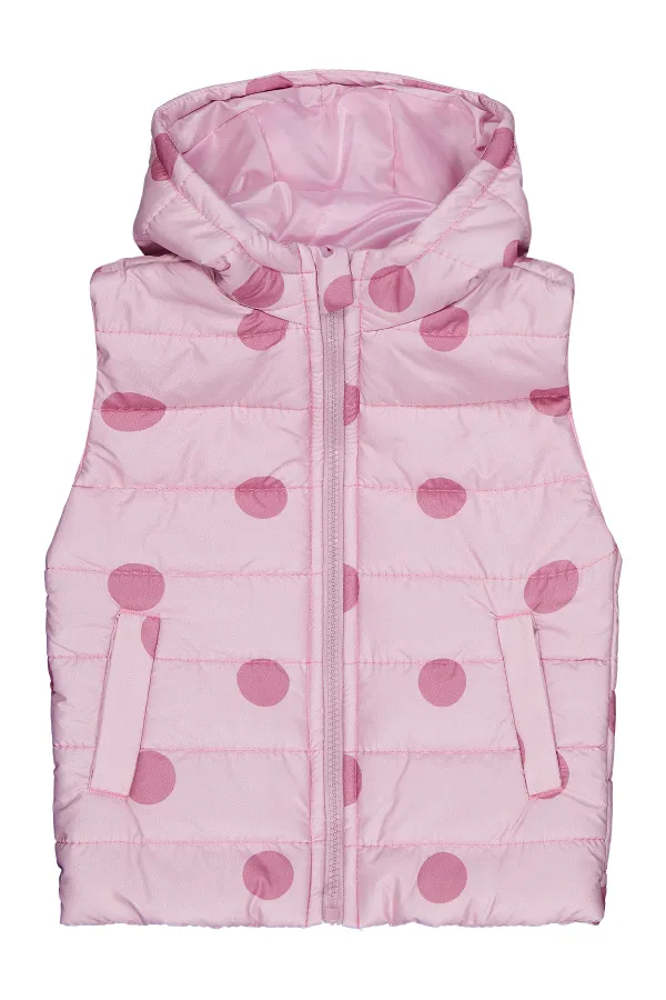 Kız Çocuk Yelek 2-5 Yaş Pudra - Paket