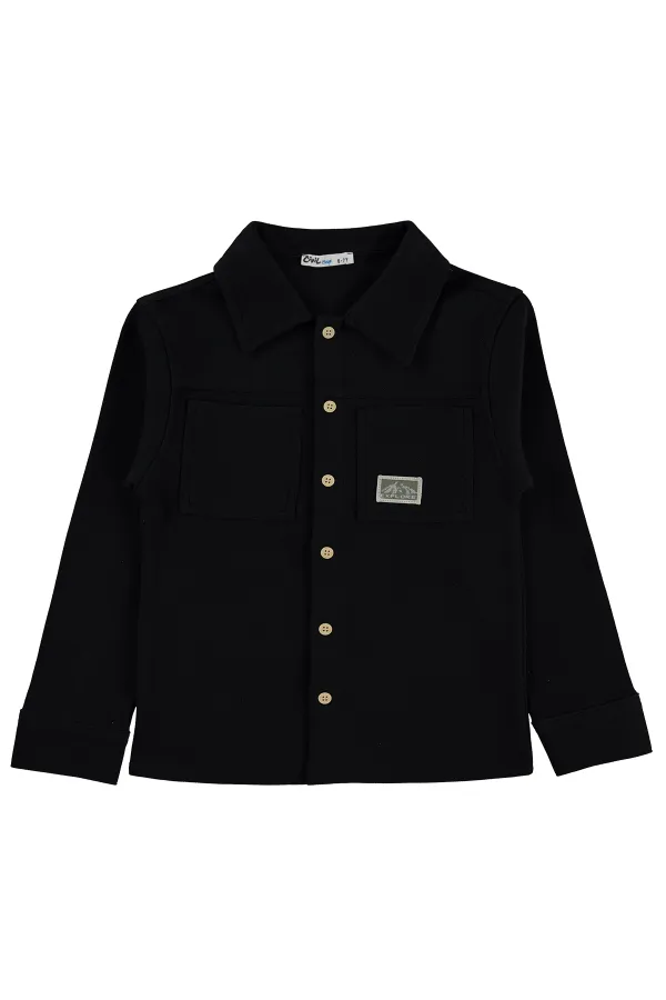 Boys' Shirt, Ages 10-13, Black - Pack