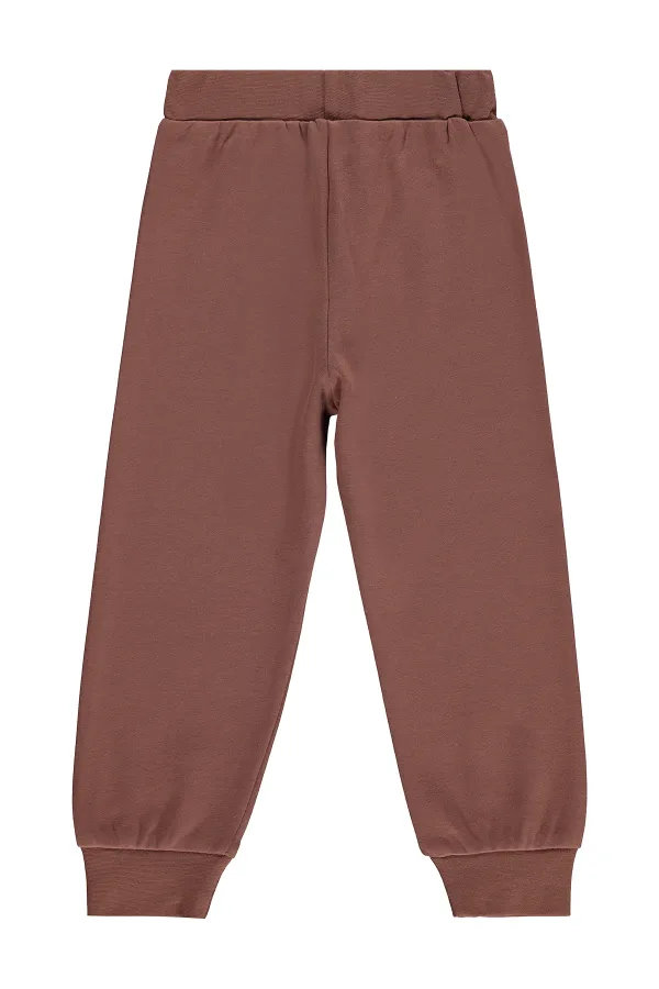 Pantalon de survêtement garçon, 2-5 ans, marron clair - Lot