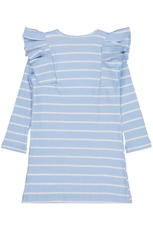 Kız Çocuk Jile ve Elbise 6-9 Yaş Mavi - Paket