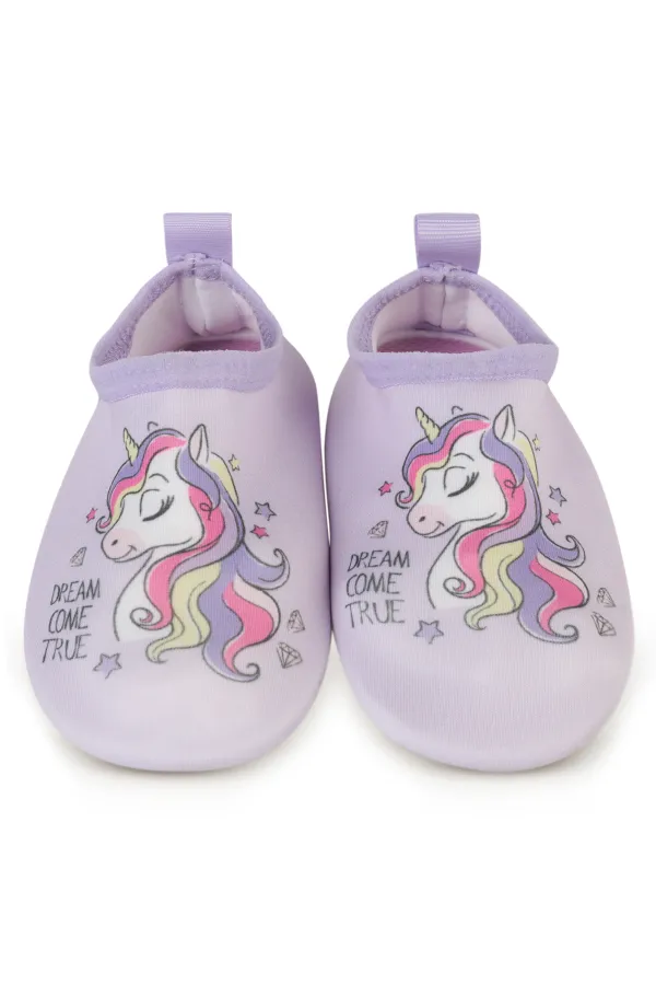 Kız Çocuk Deniz Ayakkabısı 21-25 Numara Lila - Paket