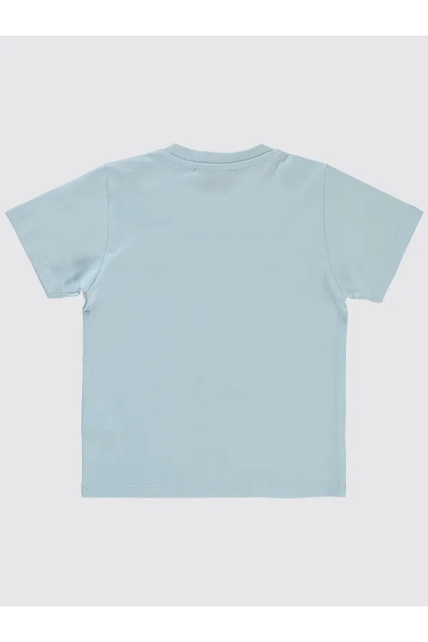 Lot de T-shirts bleu glacier pour garçons de 2 à 5 ans