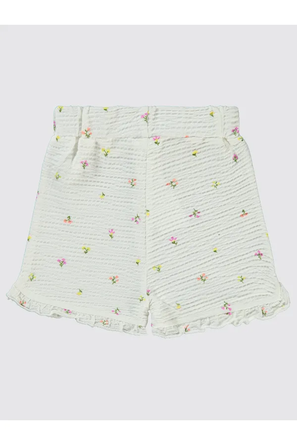 Bebek Şort 0-24 Ay Ekru - Paket