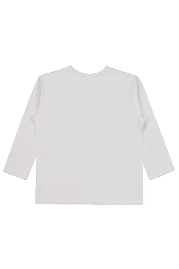 Erkek Çocuk Sweatshirt 2-5 Yaş Beyaz - Paket