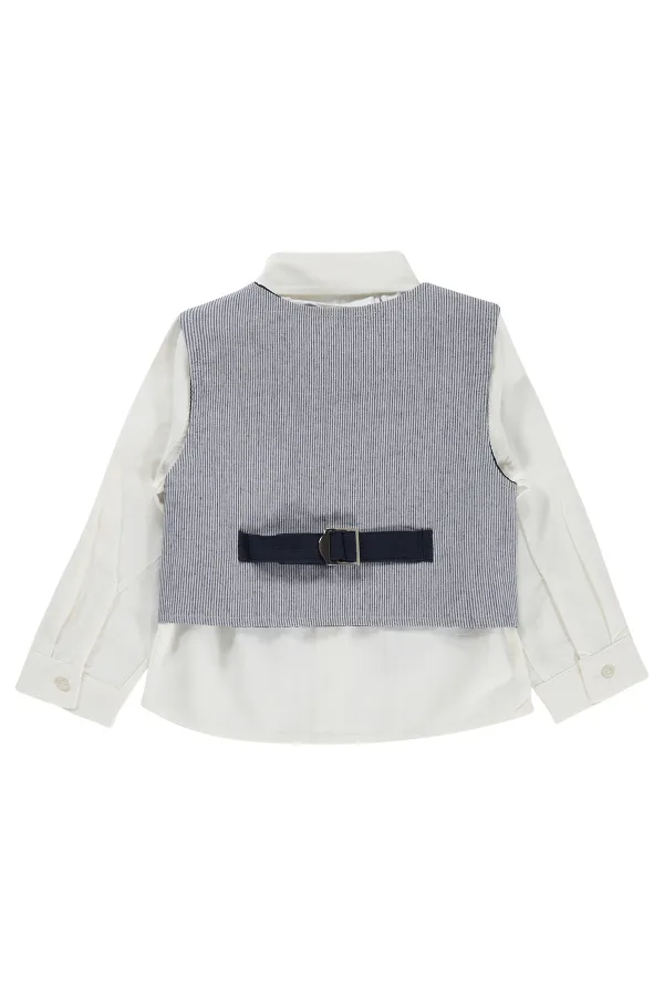 T-shirt garçon, 2-5 ans, bleu marine - Lot