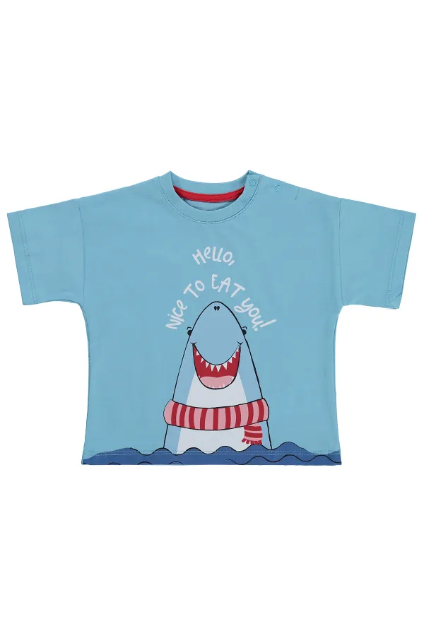Baby T-shirt 0-24 Months Blue - Pack