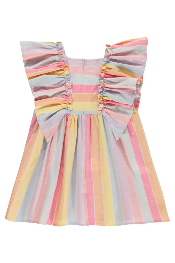 Kız Çocuk Jile ve Elbise 2-5 Yaş Sarı - Paket