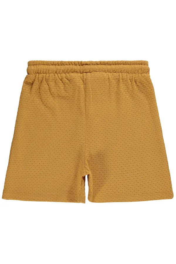 Kız Çocuk Şort 10-13 Yaş Hardal - Paket