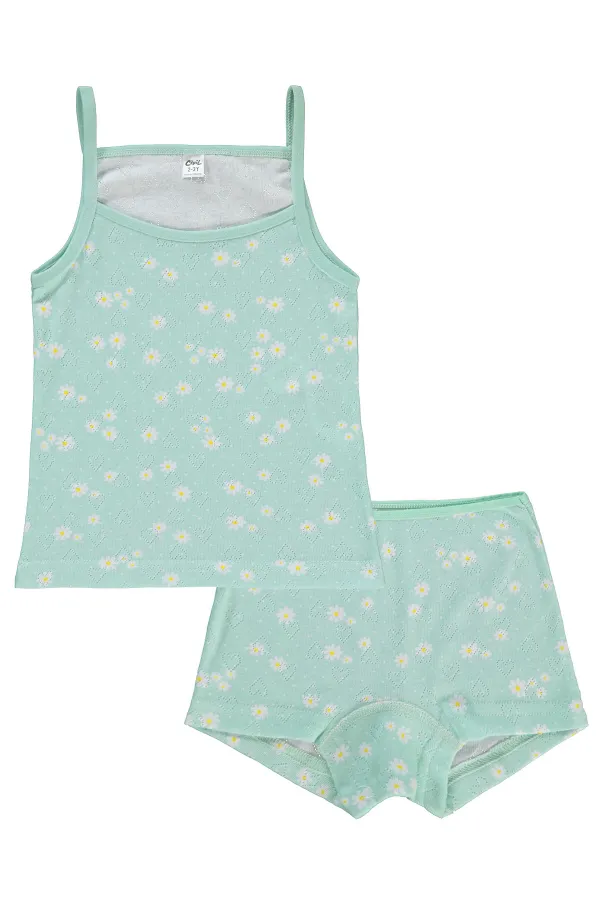 Kız Çocuk İç Çamaşırı Takım 2-9 Yaş Mint - Paket