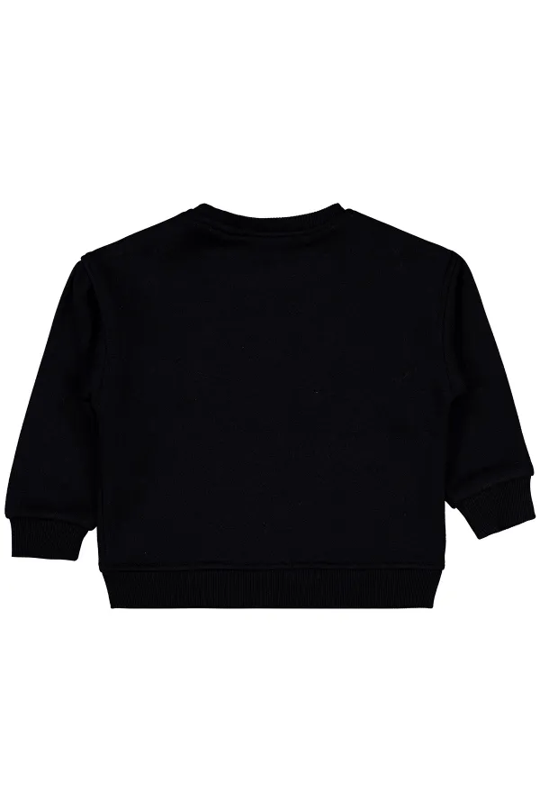Kız Çocuk Sweatshirt 2-5 Yaş Siyah - Paket