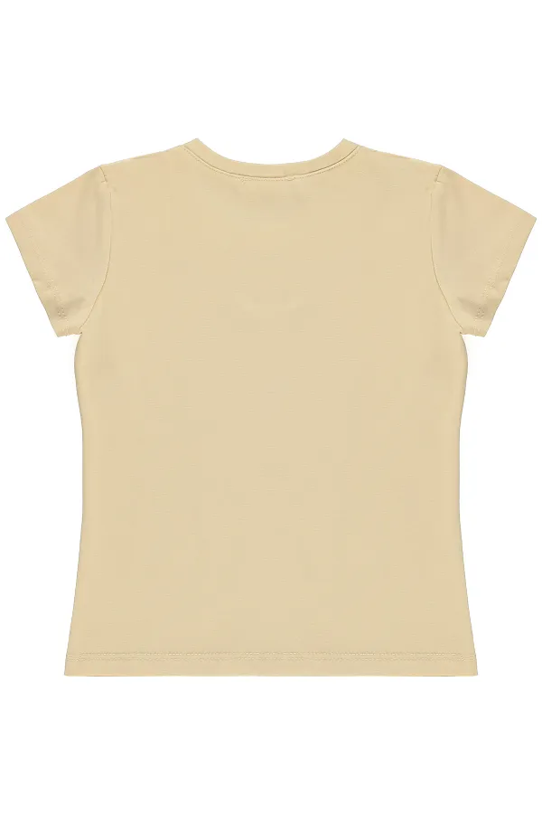 Girls' T-Shirt Km 10-13 Years Beige - Pack