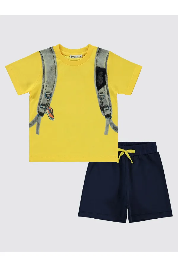 Erkek Çocuk Takım 2-5 Yaş Sarı - Paket