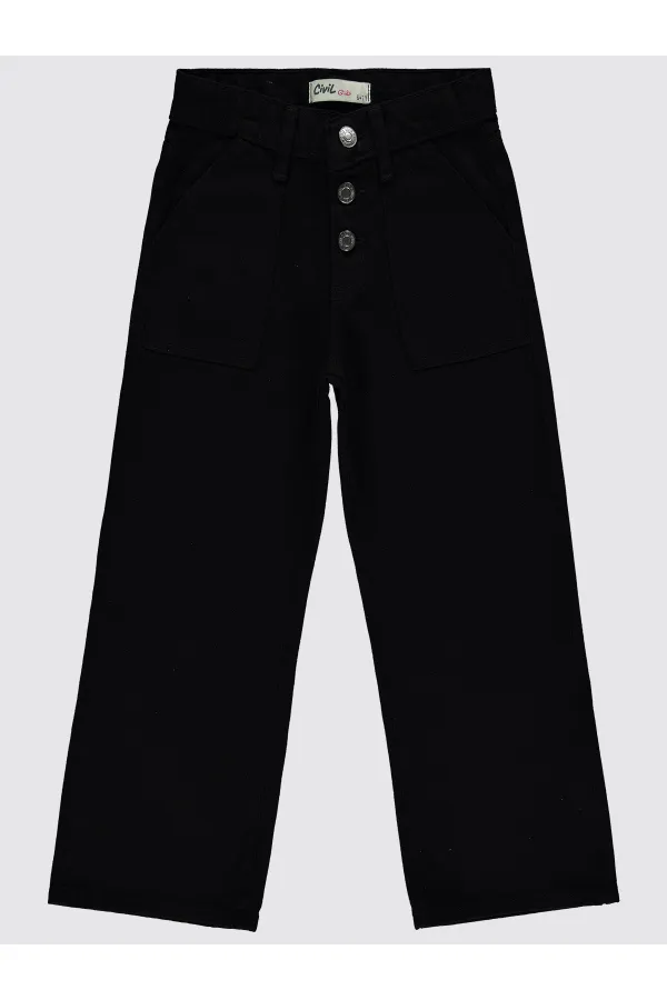 Pantalon noir pour fille de 6 à 9 ans - Lot