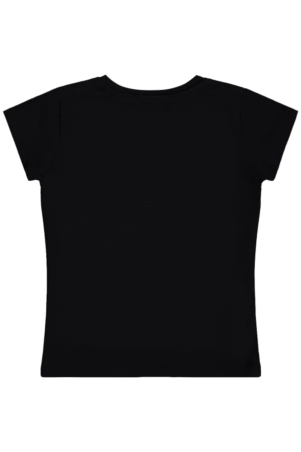 Lot de T-shirts noirs pour filles (6-9 ans)