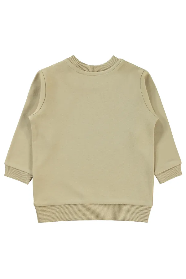 Baby Sweatshirt 0-24 Months, Light Brown - Pack