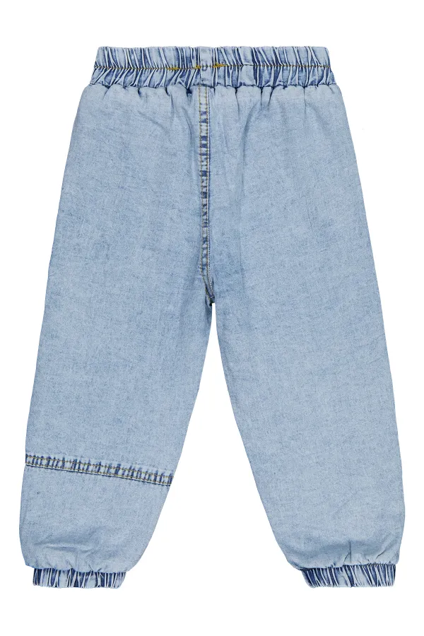 Kız Çocuk Pantolon Kot 2-5 Yaş Açık Mavi - Paket