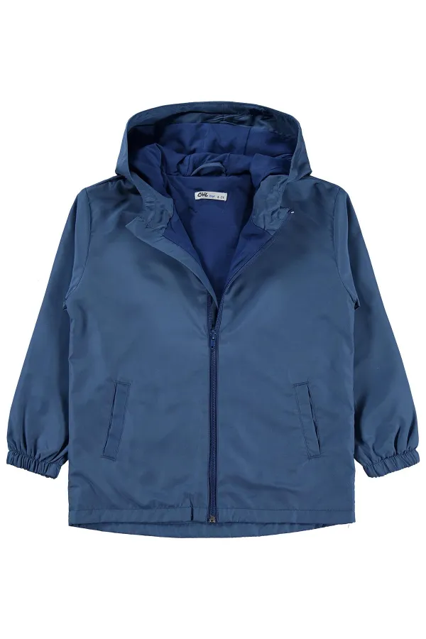 Erkek Çocuk Yağmurluk 6-9 Yaş Petrol - Paket