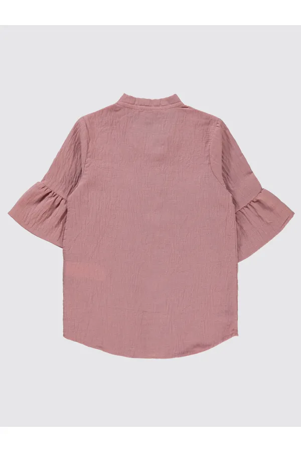 Kız Çocuk Gömlek 10-13 Yaş Pudra - Paket