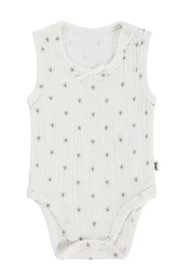 Bebek Çıtçıtlı Badi 0-24 Ay Acı Kahverengi - Paket