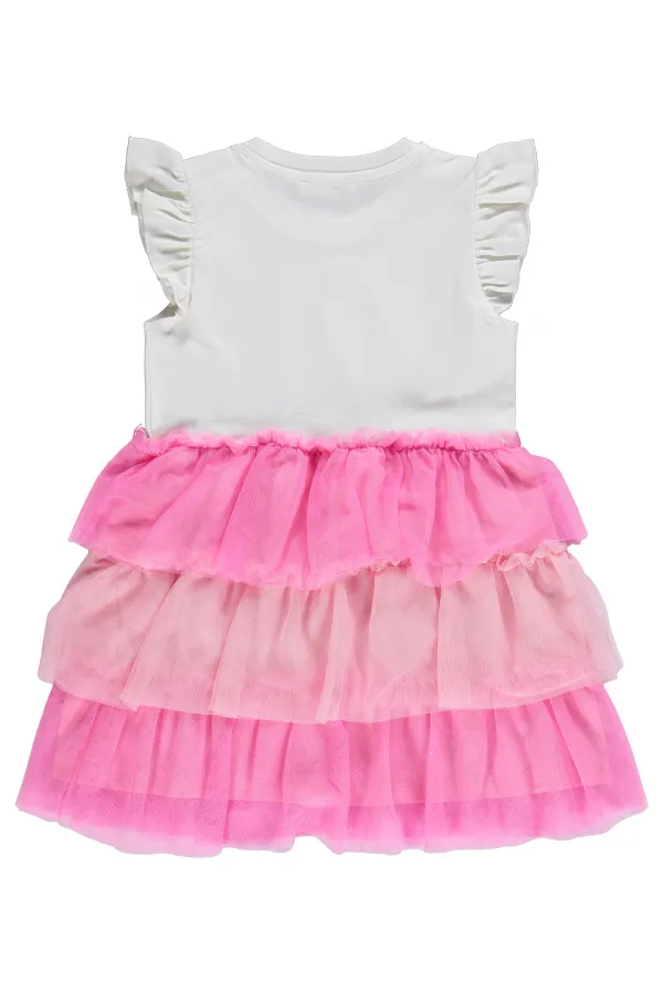 Ensemble combinaison et robe pour fille, 2-5 ans, fuchsia - Emballage