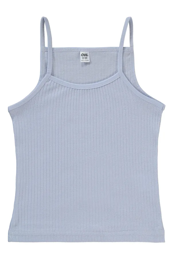 Girl's Tank Top 2-9 Years White-Lilac - Package